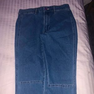 High waisted skinny jeans